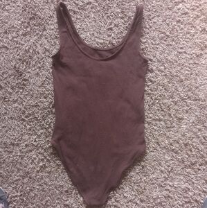 Gorgeous GAP Brown Cotton Bodysuit Size Small